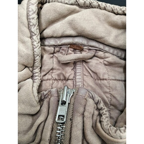 Free People Dolman Quilted Knit Jacket Top Oversized Zip-up Slouchy S NEW 282997 - Picture 5 of 5